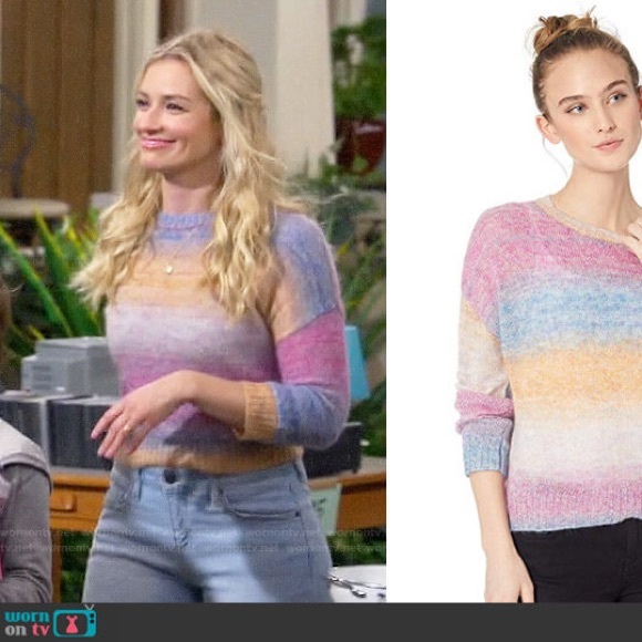 Rails Camille Rainbow Sweater Womens Large Mohair Super Soft Long Sleeve EUC - Picture 13 of 15